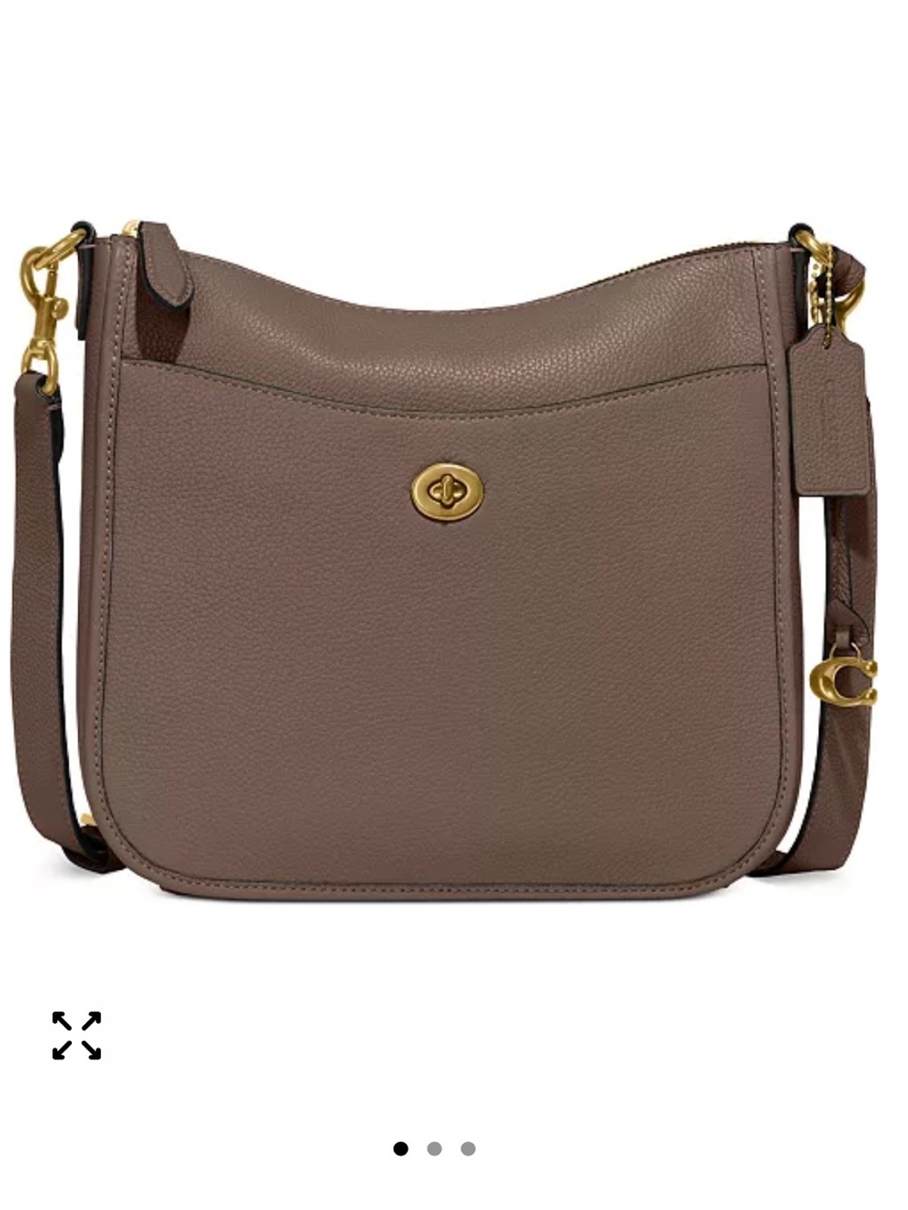 Pebble Leather Chaise Crossbody